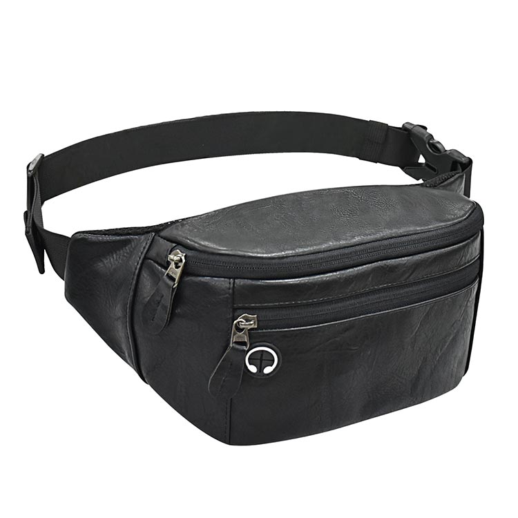 Pu Leather Material Large Capacity Fanny Pack Waist Bag - Gallop Sport